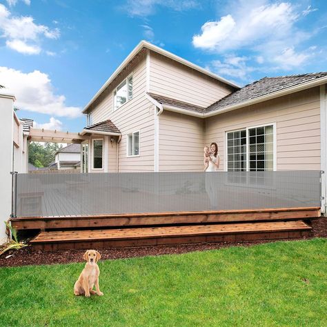 Retractable Gate Outdoor, Large Baby Gate, Outdoor Pet Gate, Gates For Dogs, Child Gate, Stairs Indoor, Retractable Fence, Retractable Dog Gate, Garage Deck