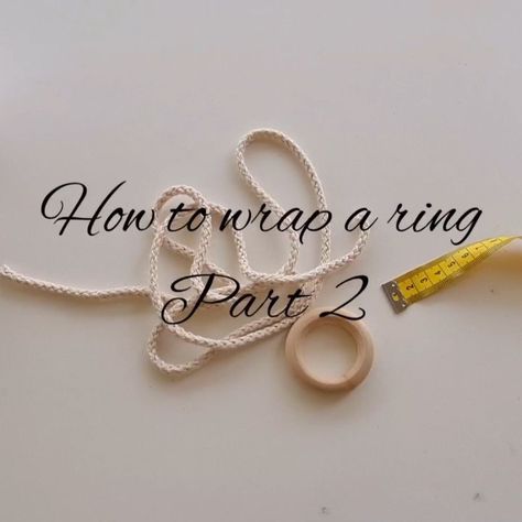 Share The Knot - Fiber Artist on Instagram: “🎥How to wrap a ring! Use this kind of wrapping on your plant hangers, macrame jewelry even wall hangings! For this ring I used 2m of…” How To Wrap, Knots Tutorial, Fiber Artist, Plant Hangers, Macrame Jewelry, Artist On Instagram, The Knot, Plant Hanger, Wall Hangings