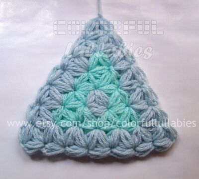 Puff Stitch Crochet Pattern, Triangle Crochet Pattern, Crochet Pattern Afghan, Stitch Crochet Pattern, Jasmine Stitch, Triangle Crochet, Puff Stitch Crochet, Crochet Ripple Blanket, Crochet Flower Blanket