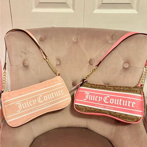 2 Pcs Of Juicy Couture Bags Super Cute And Adorable Must Haves Couture, Cute Juicy Couture Bags, 15 Surprise Gift Ideas, Juicy Couture Pink Bag, Juicy Bag, Juicy Couture Clothes, Juicy Couture Vintage, Couture Clothes, Juicy Couture Bag