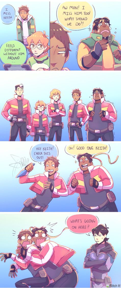 that one teen titans go episode- cr. @viiperfish on tumblr !! Funny Voltron, Team Voltron, Voltron Paladins, Klance Fanart, Voltron Memes, Voltron Funny, Klance Comics, Voltron Comics, Form Voltron