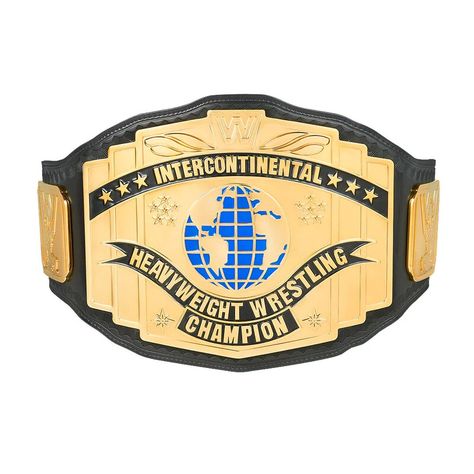 One of the most historic titles in the WWE, The Intercontinental Championship has been held by a plethora of WWE's greatest Superstars, including The Honky Tonk Man, Bret "The Hitman" Hart, The Miz and more. Elevate your space with the prestige of this Intercontinental Championship Replica title belt. Designed to mirror the version contested during the early and mid-90s, this bold belt is a welcome addition to any WWE collection. Wwe Intercontinental Championship, Wwe Championship Belts, Wwe Belts, Wrestling Belts, Intercontinental Championship, Wwe Logo, Hitman Hart, Andre The Giant, Stone Cold Steve
