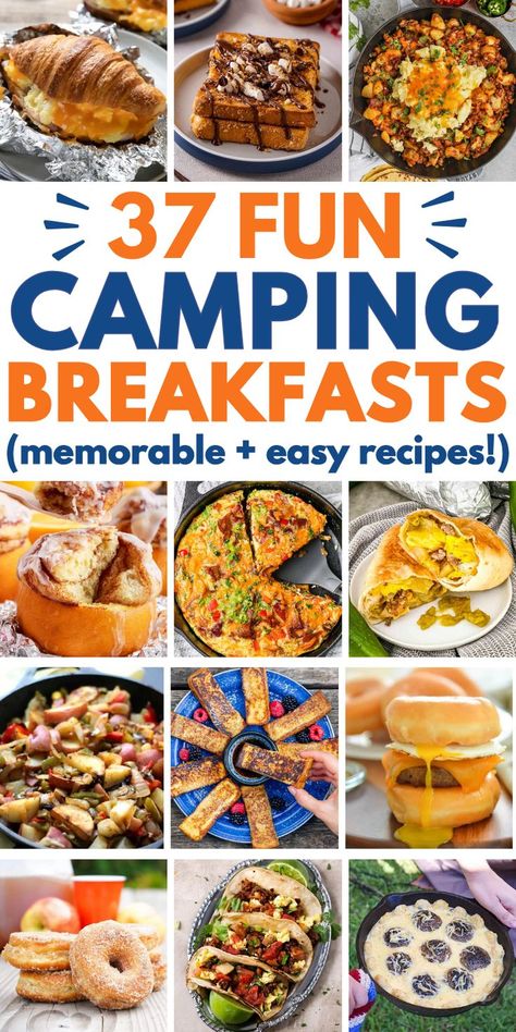 meal ideas for camping easy recipes Dutch Oven Recipes Breakfast, Camping Breakfast Casserole, Camping Food Ideas Breakfast, Campfire Breakfast Ideas, Camping Meals Breakfast, Premade Camping Meals, Simple Camping Meals, Food Ideas Breakfast, Camping Breakfast Recipes