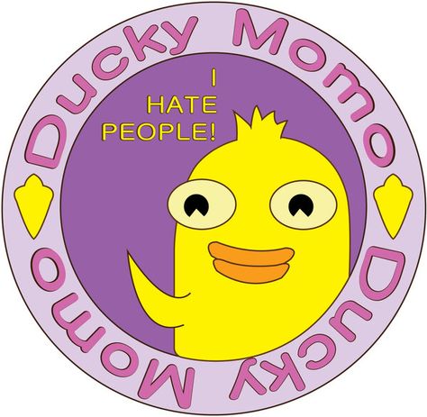 Sucky momo I Hate People collectors plate. Lol Kawaii, Humour, Ducky Momo, Candace Flynn, Princess Protection Program, Hd Cute Wallpapers, Ducky Duck, Phineas E Ferb, Phineas Y Ferb