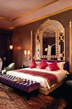 Ancient room Ideas on Pinterest | Theme Bedrooms, Arabian Nights ... Arabian Bedroom Ideas, Arabian Bedroom, Indian Inspired Bedroom, Bedroom Ideas Indian, Indian Style Bedroom, Morrocan Bedroom, Dekorasi Maroko, Bedroom Decor Indian, Moroccan Decor Bedroom