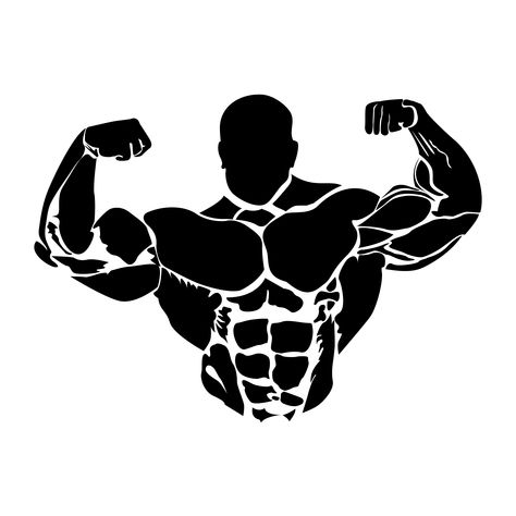 Gym, Powerlifting, Bodybuilding, Fitness Vector, Bodybuilding Fitness