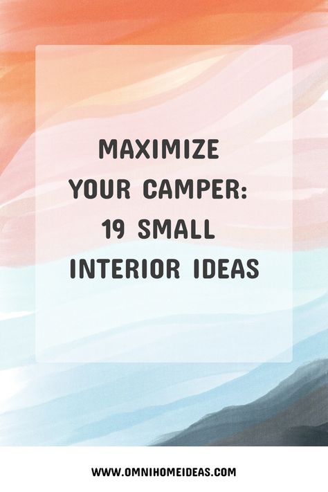 Welcome to the ultimate guide on small camper interior designs! As lead interior designer at Omni Home Ideas, I have had the pleasure of transforming many small spaces into functional and stylish sanctuaries. Small campers Small Trailer Interior Ideas, Camper Interior Design Ideas, Small Camper Trailer Remodel, Small Camper Hacks, Small Camper Renovation, Small Camper Makeover, Small Camper Interior Ideas, Small Travel Trailer Remodel, Small Camper Interior