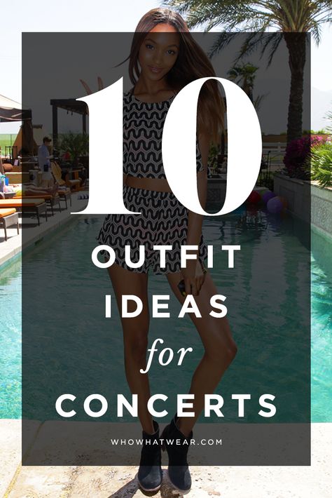 10 totally cool outfits to wear to every type of concert (and beyond). Indoor Concert Outfit, Club Outfits Summer, Justin Timberlake Concert, Outdoor Concert Outfit, Journey Concert, Concert Attire, Jazz Concert, Outfits Sommer, Concert Outfit Summer