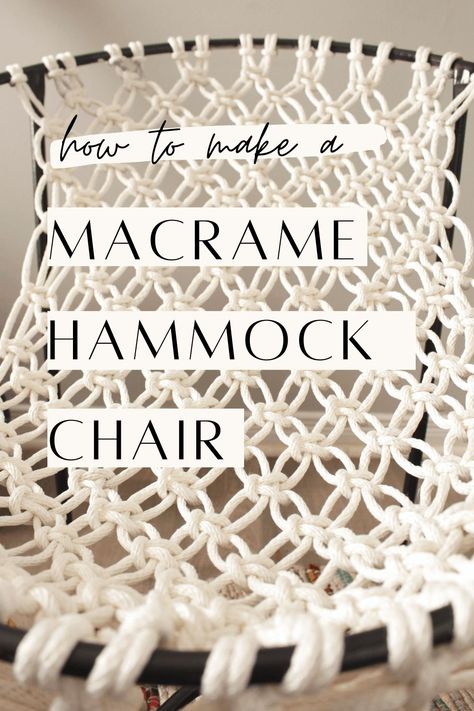 Macrame Lawn Chair Patterns Free, Macrame Chair Patterns, Diy Hanging Chair How To Make, Macrame Hanging Chair Diy, Macrame Chair Diy, Hammock Chair Diy, Macrame Patterns Beginner Step By Step, Diy Macrame Chair, Macrame Hammock Chair Pattern