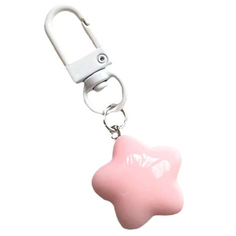 Description: Made of high-quality resin material, durable and not easy to fade. It can be used for a long time. This is a great gift for your friends and family. It can be used as a birthday gift, Christmas gift, New Year gift, Valentine's day gift, Mother's day gift, Thanksgiving gift, etc. It can be used as key chain, bag pendant. Exquisite and cute, light weight, light and easy to carry. Exquisite and eye-catching, nice keychain decor for you. Bring you a new feeling and good mood. Specificat Pink Key Chains Aesthetic, Pink Key Ring, Charms For Keychains, Useful Keychain, Cute Pink Keychain, Cute Keyrings, Bag Accessories Keychain, Keychain Decor, Stars Keychain