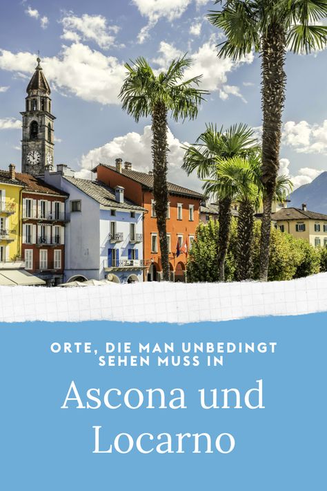 Langweile ist hier unbekannt! In der Gegend um den Lago Maggiore und in den Tälern gibt es ein erstaunlich grosses Angebot an Aktivitäten für jeden Geschmack. Von den Palmen zu den Gletschern, in einem milden, sonnigen Klima, zwischen exotischer Vegetation und Aussichtsgipfeln: Was will man mehr?  Verpassen Sie nicht das Dolce Vita in Ascona, die Piazza Grande in Locarno, die Brissago Inseln, das Maggia- und Verzascatal. Travel, Switzerland, Locarno, Austria, Next Holiday, Madonna, Voyage, Hotel, House Styles