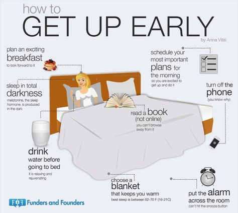 How to wake up earlier School Life Hacks, Entrepreneur Infographic, 1000 Lifehacks, Nasihat Yang Baik, Back To School Hacks, Formda Kal, Life Hacks For School, Getting Up Early, School Organization