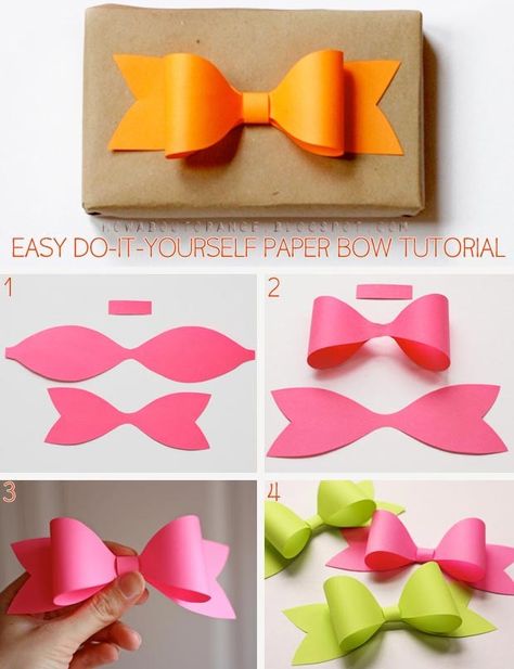 diy paper bow Paper Bows Diy, Paper Bows, Vika Papper, Săpunuri Handmade, Buat Pita, Diy Cadeau, Paper Bow, Kraf Diy, Seni Origami