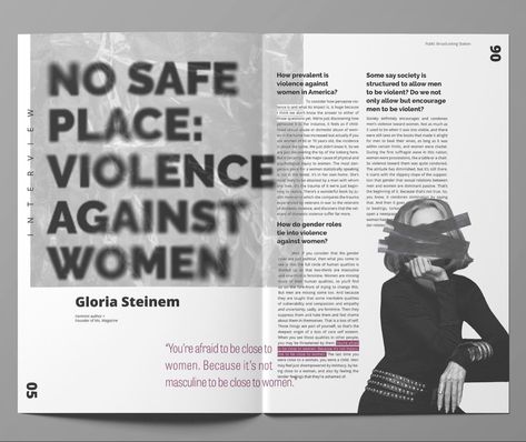 social justice magazine Magazine Layout Interview, Magazine Spread Ideas, Magazine Interview Layout, Interview Layout, Justice Magazine, Feminist Magazine, Y2k Magazine, Lawyer Website, Magazine Layout Inspiration