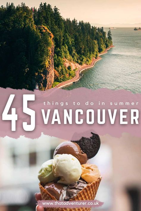 Vancouver Itinerary, Columbia Travel, Things To Do In Vancouver, Visit Vancouver, Vancouver Travel, Canada Vancouver, Canadian Travel, Travel Canada, Summer Bucket List
