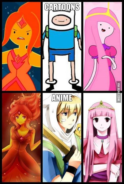 Aseptemoslo el anime es mejor que los cartoons pero los cartoons nos acompañaron durante nuestra infancia Cartoon Vs Anime, Anime Dude, People Anime, Manga Vs Anime, Adventure Time Cartoon, Time Cartoon, Anime Vs Cartoon, Cartoon As Anime, Adventure Time Finn