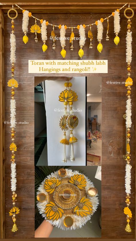 Diwali Theme Decoration, Lotus Toran, Lotus Theme Decoration, Diwali Theme, Desi Art, Birthday Room, Door Hanging Decorations, Diwali Decorations At Home, Diwali Decoration Items