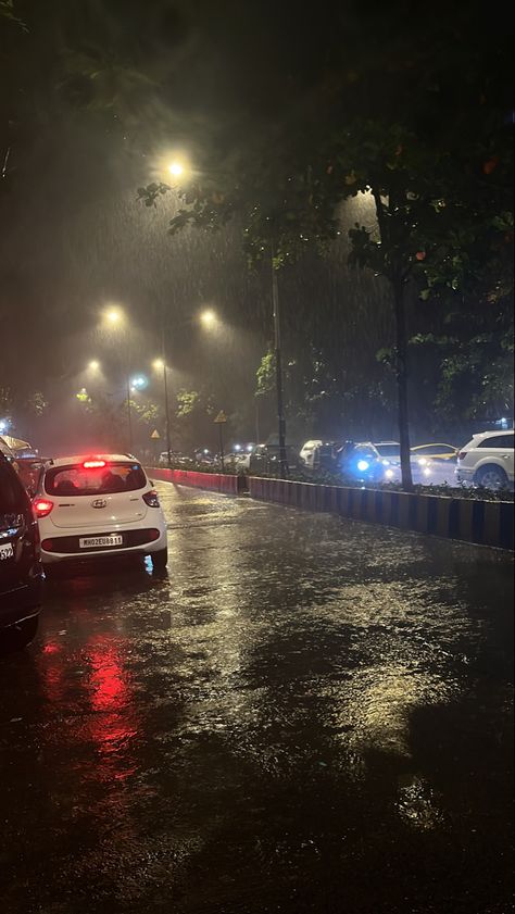 Pune Rain Snap, Fake Rain Snap, Rainy Road Night, Rainy Night Snap, Rain Fake Snap, Night View Snap, Night Rain Snap, Rainy Weather Aesthetic, Rain Pic