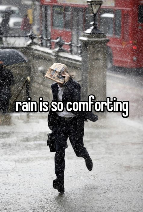 Sitting In Rain Aesthetic, Love In The Rain Aesthetic, Rain Asethics, Rain Profile Picture, Aesthetic Rain Wallpaper, Raining Vibes, Person In The Rain, Quotes On Rain, Rain Memes