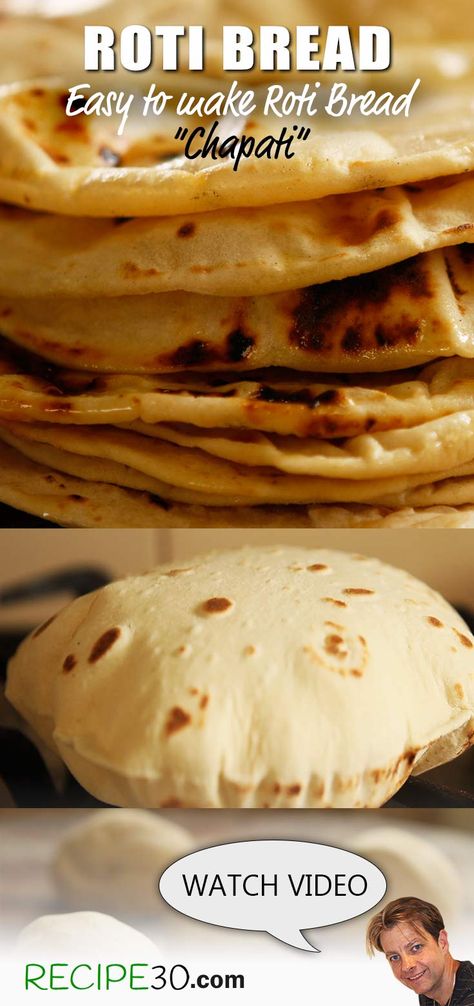 Flat bread made with few ingredients. Unlike traditional breads, Chapati or roti bread is simple to make as there’s no yeast, so no proving. It only requires five minutes of kneading, ten minutes of resting and cooks in minutes. Roti Bread Recipe Easy, Quick Roti Recipe, Simple Roti Recipe, Chapati Recipe Easy, No Yeast Flat Bread, Flat Bread No Yeast, Roti Bread Recipe, Potato Bread Recipe Homemade, Healthy Sweet Potato Bread