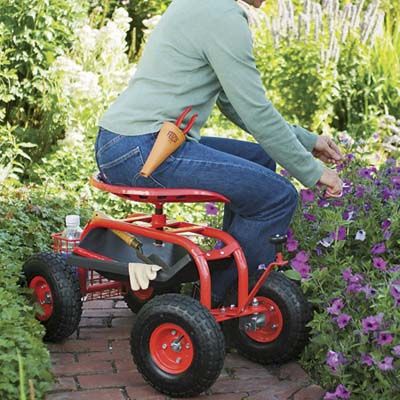 Photo Courtesy Gardeners Supply Company | thisoldhouse.com | from Wackiest Yard and Garden Products Upcycling, Garden Scooters, Backyard Lazy River, Garden Fairy Costume, Dream Garden Backyards, Modern Water Feature, Garden Gadgets, Pools For Small Yards, Front Lawn Landscaping