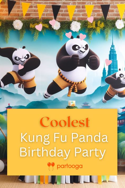 Guide to Hosting a Kung Fu Panda Birthday Party Kung Fu Panda Birthday Party, Kung Fu Panda Birthday, Panda Birthday Party Decorations, Kung Fu Panda Party, Panda Themed Party, King Fu Panda, Kids Party Venues, Panda Decorations, Panda Birthday Party