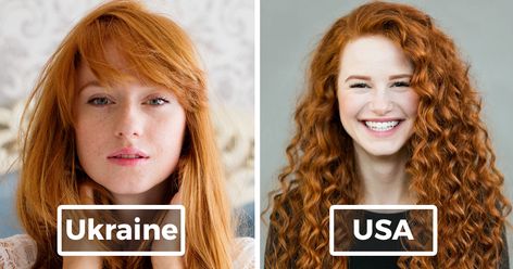 While redheads have become synonymous with Ireland and Scotland, American photographer Brian Dowling who now lives in Berlin (Germany), photographed over 130 redheads from 20 different countries for his project 'Redhead Beauty'. Women With Red Hair, Rarest Hair Color, Redhead Makeup, Tumblr Hipster, Redhead Beauty, Makeup Makeover, Beauty Videos, Travel Around The World, Travel Around