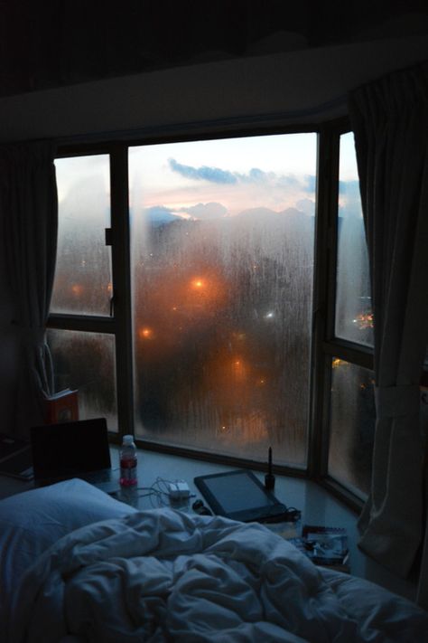 Wicked Wednesday ---> As I look for a new apartment, is it asking too much for a view like this? (December 17) Dream Rooms, Bilik Tidur, Window View, Alam Semula Jadi, Cozy Room, My New Room, Dream Room, 인테리어 디자인, Rainy Days