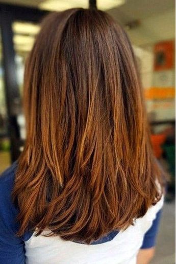Thick Long Layers - If you have thick hair, longer layers like these look really great on a mid-length cut. The layers meld cohesively without being choppy or stacked. Layered Haircuts, Shoulder Length Hair, Black Hairstyles, Shoulder Length Hair Cuts, Short Hairstyle, Haircuts For Long Hair, Medium Hair Cuts, Long Hair Cuts, Medium Length Hair Cuts