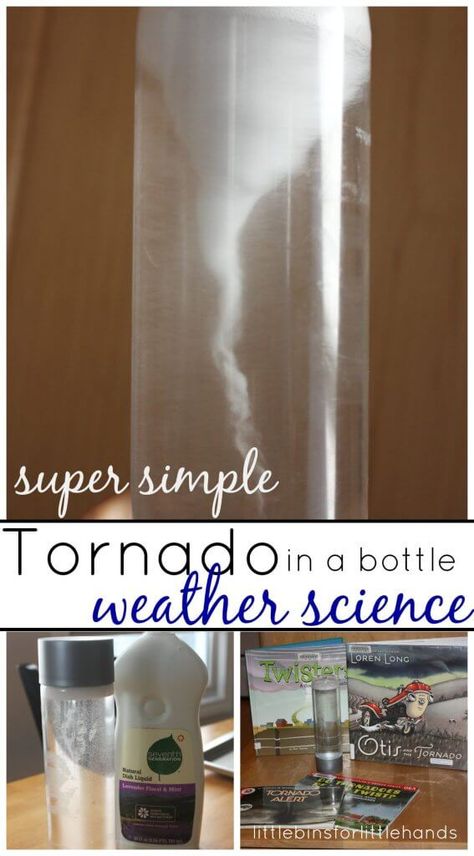 Easy Science Discovery Bottles | Little Bins for Little Hands Weather 2nd Grade Activities, 2nd Grade Weather Unit, Earth Science 2nd Grade, 2nd Grade Science Fair Projects, 2nd Grade Science Experiments, Weather Science Activities, Tornado Gif, Tornado In A Bottle, Weather Experiments