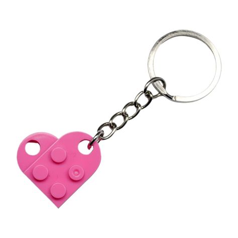 PRICES MAY VARY. Material and Size: The ring and chain of the heart keychain are made of top-quality stainless steel, which will not be deformed or faded. Size: 1.06 x 0.98 inch. Keychain For Couples: When joined together, those two key rings make a unique heart, a reminder of friendship and love.matching stuff for couples Keychain Splitable and Easy to Assembles: Snap closure, any two brick keychains can be assembled into a heart shape, disassembly and assembly are very simple, it only takes a Stuff For Couples, Matching Stuff For Couples, Heart Building, Keychain For Couples, Keychain For Boyfriend, Matching Stuff, Couples Keychain, Couples Keychains, Bf Gifts