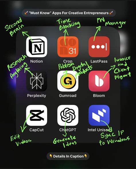 These are the iphone apps I rely on daily, or often weekly, as both a Product/Web Designer, digital biz owner, and content creator. Do you have any apps for entreps to share? Feel free to comment and help others like us! And also, Check out my collection of free Notion templates with no catch, tailored for busy achievers. Organisation, Best App For To Do List, App For Content Creator, Apps Like Notion, Productive Apps Iphone, Free Self Care Apps, Digital Product Template, Content Creator Apps, Iphone Must Have Apps