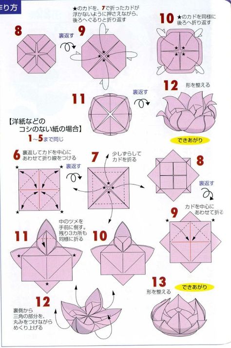 Lotus Flower Tutorial, Rabbit Origami, Lotus Origami, Origami Instructions For Kids, Owl Diy, Origami Lotus, Origami Rabbit, Origami Lotus Flower, Paper Lotus