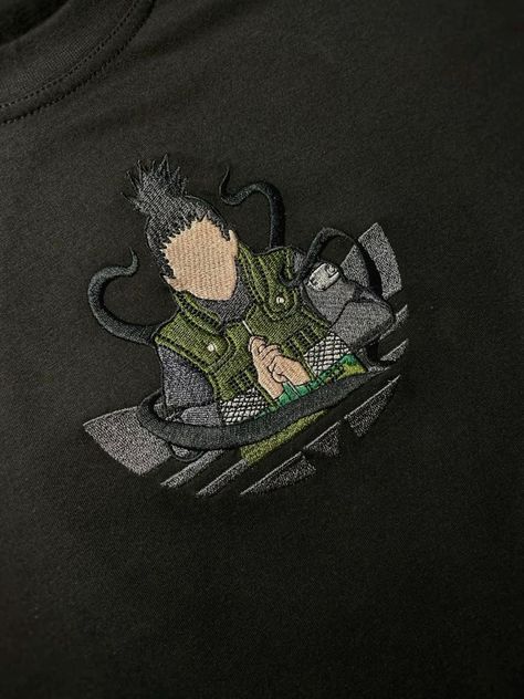 Embroidery Machine Ideas, Cold Sweater, Embroidered Hoodies, Tshirt Printing, Anime Dancing, Ideas Clothes, Anime Tshirt, Tshirt Printing Design, Embroidery Tshirt