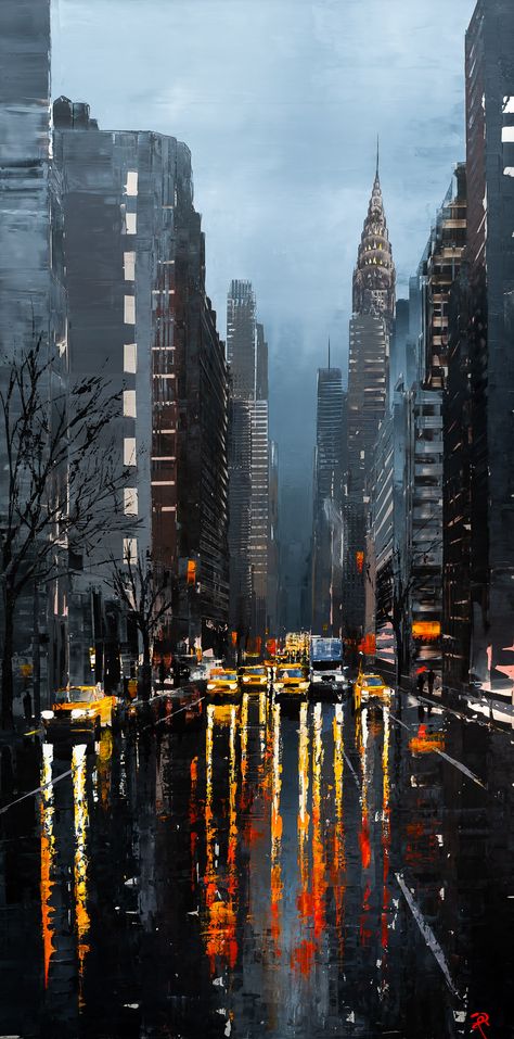 Paul Kenton, Cityscape Drawing, Urbane Kunst, City Painting, Cityscape Art, Cityscape Painting, City Landscape, A Level Art, Amazing Art Painting