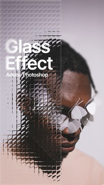 Glass Distortion, Photoshop Blur, Glass Photoshop, Black And White Gradient, Photoshop Poster Design, Gradient Shapes, Open Photo, Photoshop Tuts, Gaussian Blur