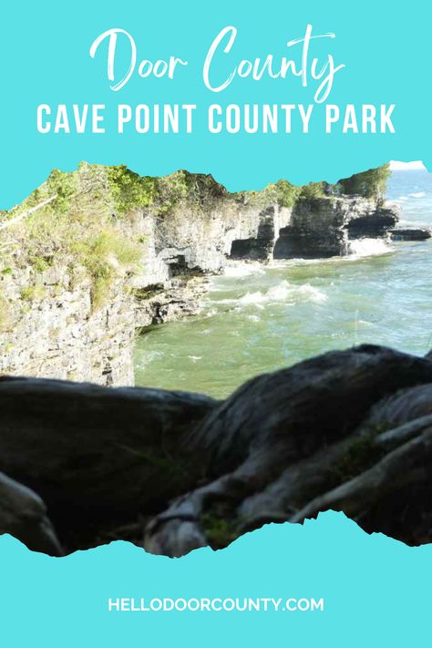 One of our favorite places on our Door County vacation was actually a county park! Cave Point County park had amazing views, and we left feeling like we had witnessed something rare and spectacular. This site is right on Lake Michigan. #Wisconsin #tourism #vacation #DoorCounty #fun #travel Nature, Wisconsin State Parks, Washington Island, Door County Wisconsin, Army Corps Of Engineers, Fun Travel, Rock Island, Door County, Bay View