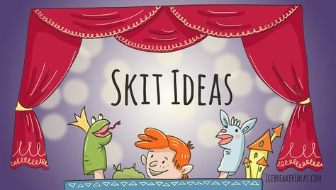 10 Funny Skit Ideas for Kids, Teens and Adults - IcebreakerIdeas Camp Skits Funny, Talent Show Ideas For Teachers, Christian Skits For Women, Funny Skits For Women, Funny Skits Talent Show, Christmas Skits Funny, Talent Show Ideas For Adults, Teacher Talent Show Ideas, Talent Show Ideas For Kids