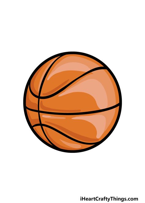 Cartoon Basketball Drawing - How To Draw A Cartoon Basketball Step By Step! Cartoon Basketball Drawing, Basketball Cartoon Drawing, Basketball Cute Drawing, Basketball Drawings Easy, Basketball Ball Drawing, Playing Basketball Drawing, Basketball Animated, Balls Drawing, Drawing Basketball