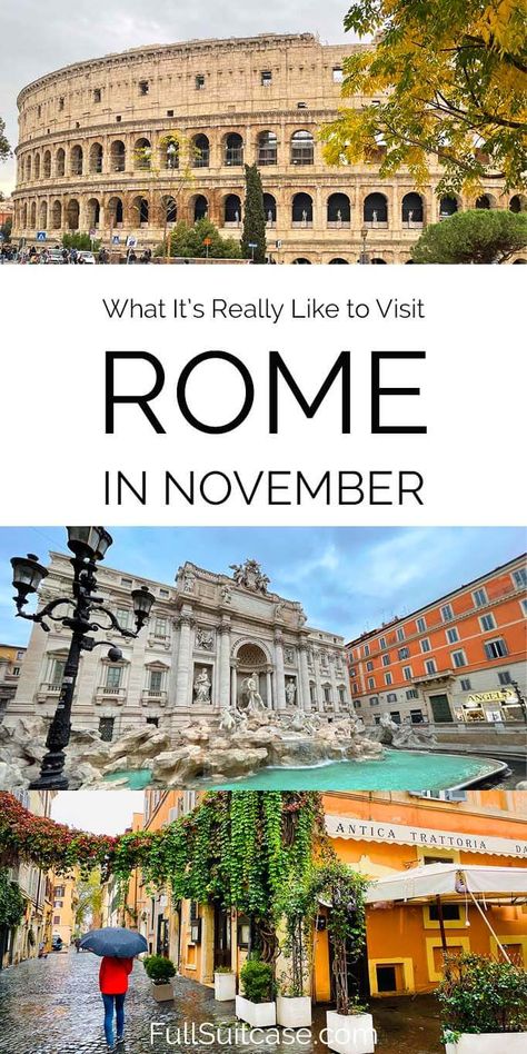 Rome In November, Italy In November, 2 Days In Rome, Free Things To Do In Rome, Rome Winter, France Winter, Rome Vacation, Italy Travel Rome, Visit Rome