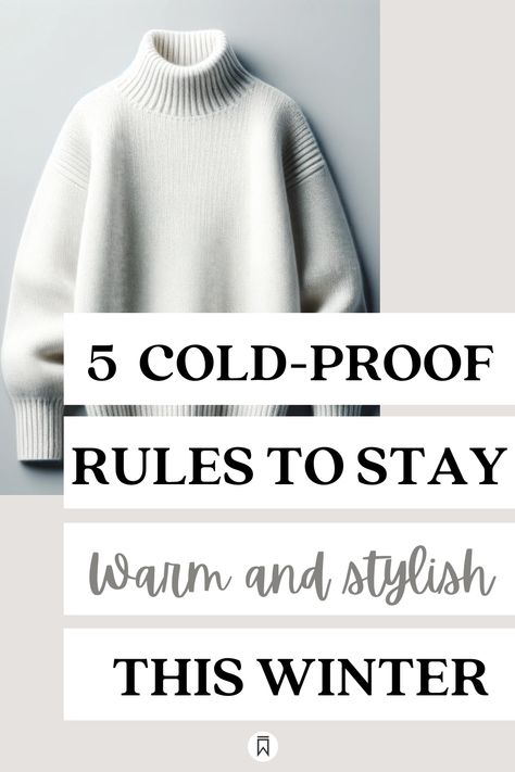 Beat the winter chill in style with these 5 essential cold-proof rules! Learn how to combine warmth and fashion for a stylish winter wardrobe. This post offers practical tips on selecting the right fabrics, layering effectively, and accessorizing to create chic, cozy outfits. Stay warm without compromising on style this winter season. Winter Style Fashion Tips Stay Warm Look Chic. https://importantenough.com/stay-warm-in-winter-and-look-stylish/ Winter Outfits Cold Layers, Winter Necessities Cold Weather, Hot To Cold Outfits, Winter Travel Outfits Cold Weather, Winter Outfits For Hot Weather, Cold Weather Fashion For Women, Winter Minimalist Outfit Cold Weather, Chill Fashion Outfits, How To Dress In Winter Cold Weather