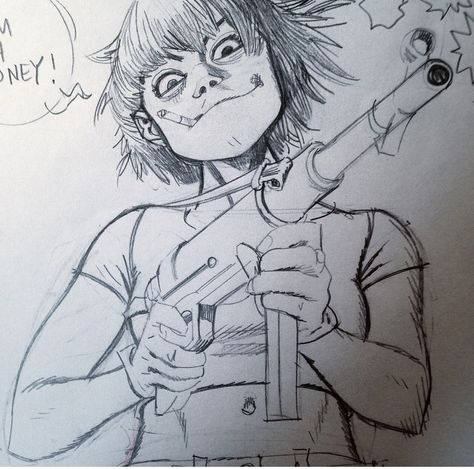 Jamie Hewlett Tumblr, Gorillaz Art Style, Jamie Hewlett Art, Monkeys Band, Jamie Hewlett, Gorillaz Art, Arte Inspo, Arte Sketchbook, Tank Girl