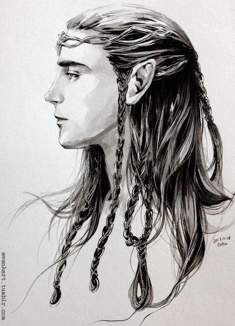 Loki as an elf - Beautiful Tolkien, Male Elf, John Howe, Tolkien Elves, Tolkien Art, An Elf, Legolas, Arte Fantasy, Middle Earth