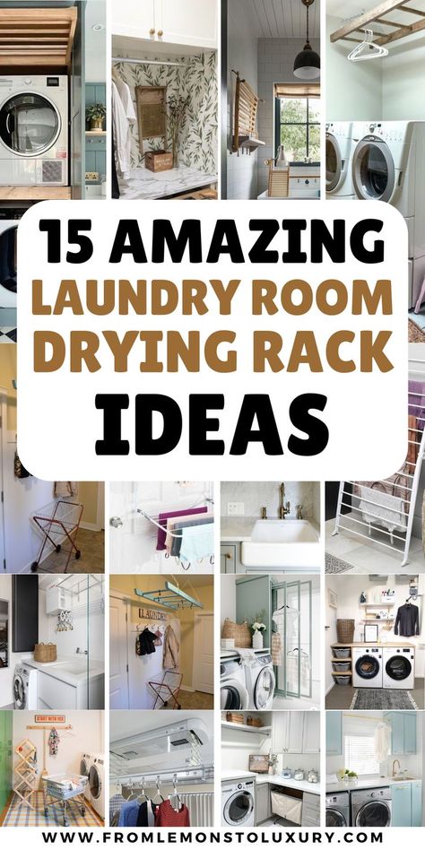 This article is all about laundry room drying rack ideas, laundry room drying rack hanging clothes. laundry room drying rack diy, laundry room drying rack pulley, laundry room drying rack drawer, laundry room drying rack ideas farmhouse, laundry room drying rack over sink, laundry room drying rack wall, laundry room drying rack ceiling Drying Rack Drawer, Laundry Room Drying Rack Ideas, Drying Rack Ceiling, Laundry Clothes Rack, Wall Clothes Drying Rack, Drying Rack Ideas, Wall Laundry Room, Diy Clothes Drying Rack, Laundry Room Drying