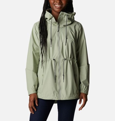 Womens Green A Waterproof Jacket In Fun Colors Is Perfect For Spring Showers. Alaska Vacation, Spring Showers, Waterproof Rain Jacket, Rain Jacket Women, Columbia Jacket, Waterproof Jacket, Columbia Sportswear, Shell Jacket, Short Jacket