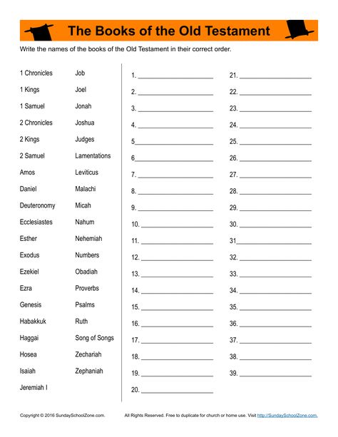 Books of the Old Testament in Order Activity Bible Quiz Questions, Bible Study Worksheet, Bible Worksheets, Bible Quiz, Bible Activities For Kids, Bible Printables, Bible Games, Bible Study For Kids, Sunday School Activities