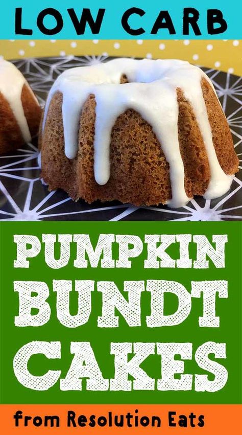 Low Carb Keto Pumpkin Mini Bundt Cakes Pie, Keto Mini Bundt Cakes, Keto Bundt Cake, Bundt Cake Pumpkin, Keto Gingerbread, Mini Bundt Cake, Keto Chow, Cake Pumpkin, Keto Cakes