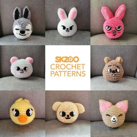 SKZOO Collection of Crochet Patterns Crochet toys free patterns easy #crochettoysfreepatternseasy #crochet #crochettoy #crochetpattern #crochetpatterns 4.811 Amigurumi Patterns, Skzoo Crochet, Wolf Crochet, Wolf Chan, Crochet Cat Toys, Face Details, Crochet Toys Free Patterns, Crochet Lion, Crochet Toys Free