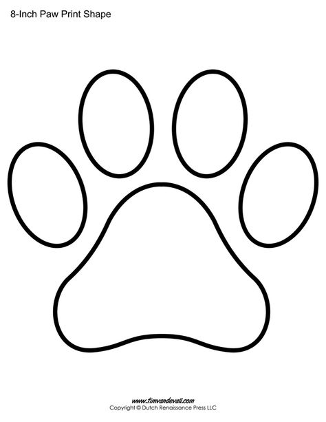 Paw print template shape-Lots of different sizes Paw Print Drawing, Paw Template, Paw Stencil, Paw Print Art, Motifs D'appliques, Dog Template, Paw Patrol Coloring Pages, Paw Patrol Coloring, Shape Templates