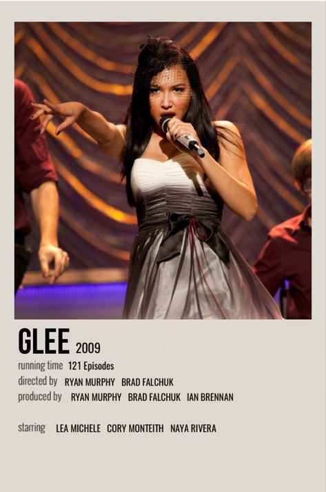 Glee Poster, Polaroid Song Poster, Diana Argon, Glee Icons, Musica Spotify, Series Posters, Unholy Trinity, Matthew Morrison, Santana Lopez